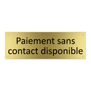 Paiement sans contact disponible