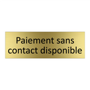 Paiement sans contact disponible