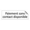 Paiement sans contact disponible