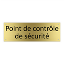 Point de contrôle de sécurité