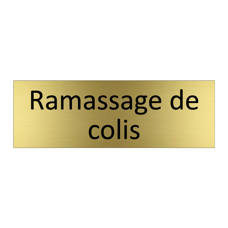 Ramassage de colis