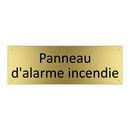 Panneau d'alarme incendie
