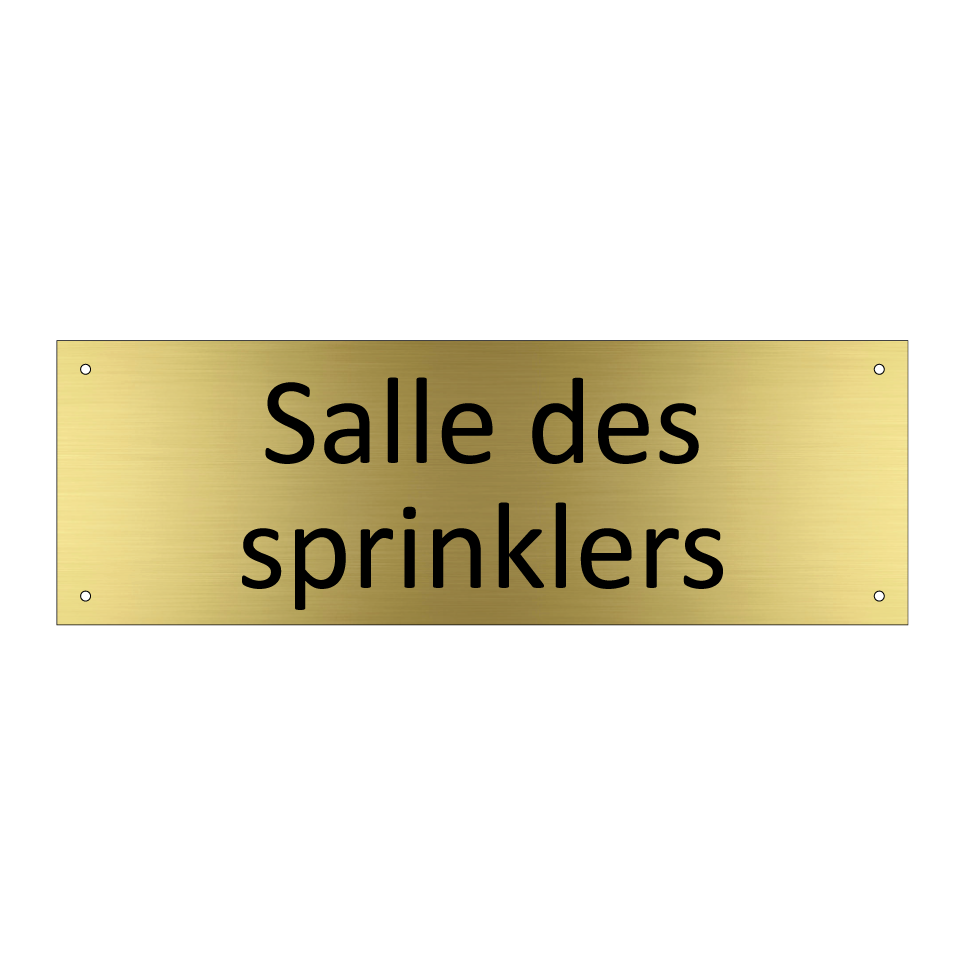 Salle des sprinklers