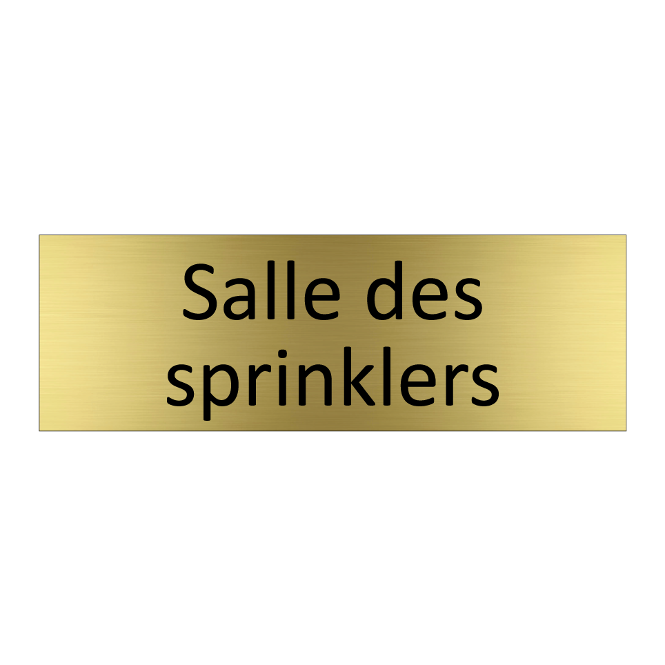 Salle des sprinklers