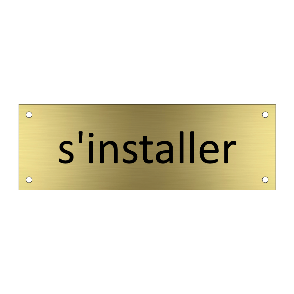 s'installer & s'installer & s'installer