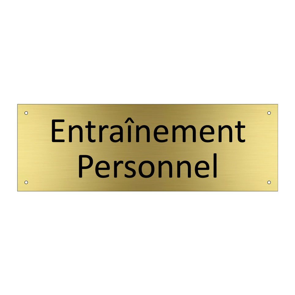 Entraînement Personnel