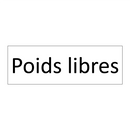 Poids libres