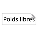 Poids libres