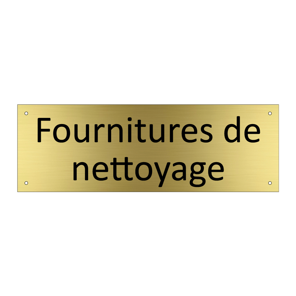 Fournitures de nettoyage