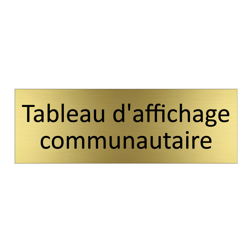Tableau d'affichage communautaire