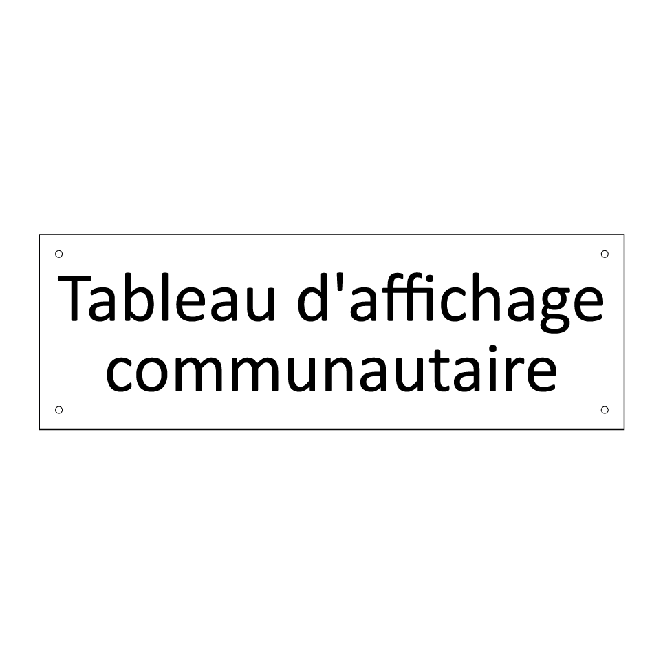 Tableau d'affichage communautaire