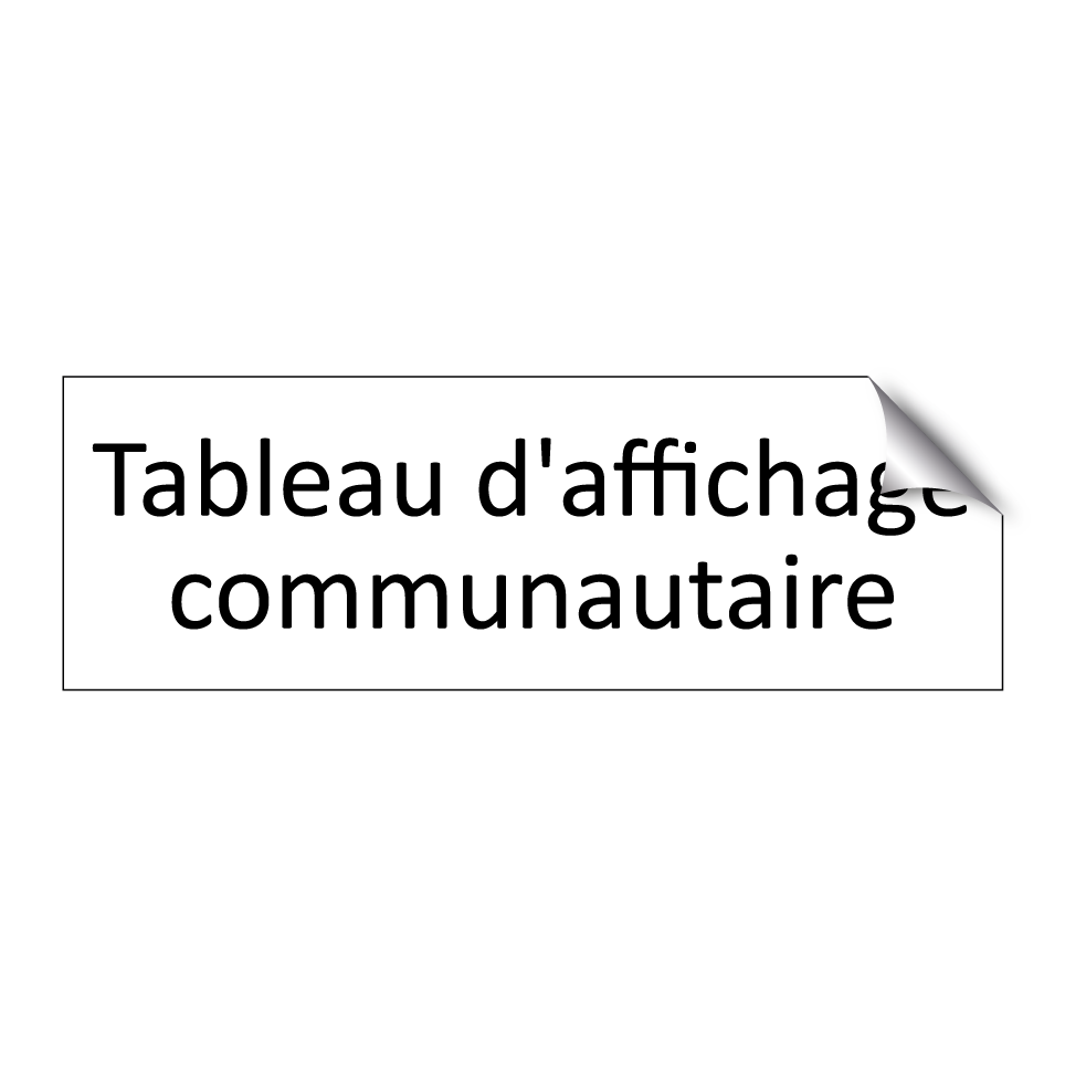 Tableau d'affichage communautaire
