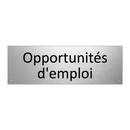 Opportunités d'emploi