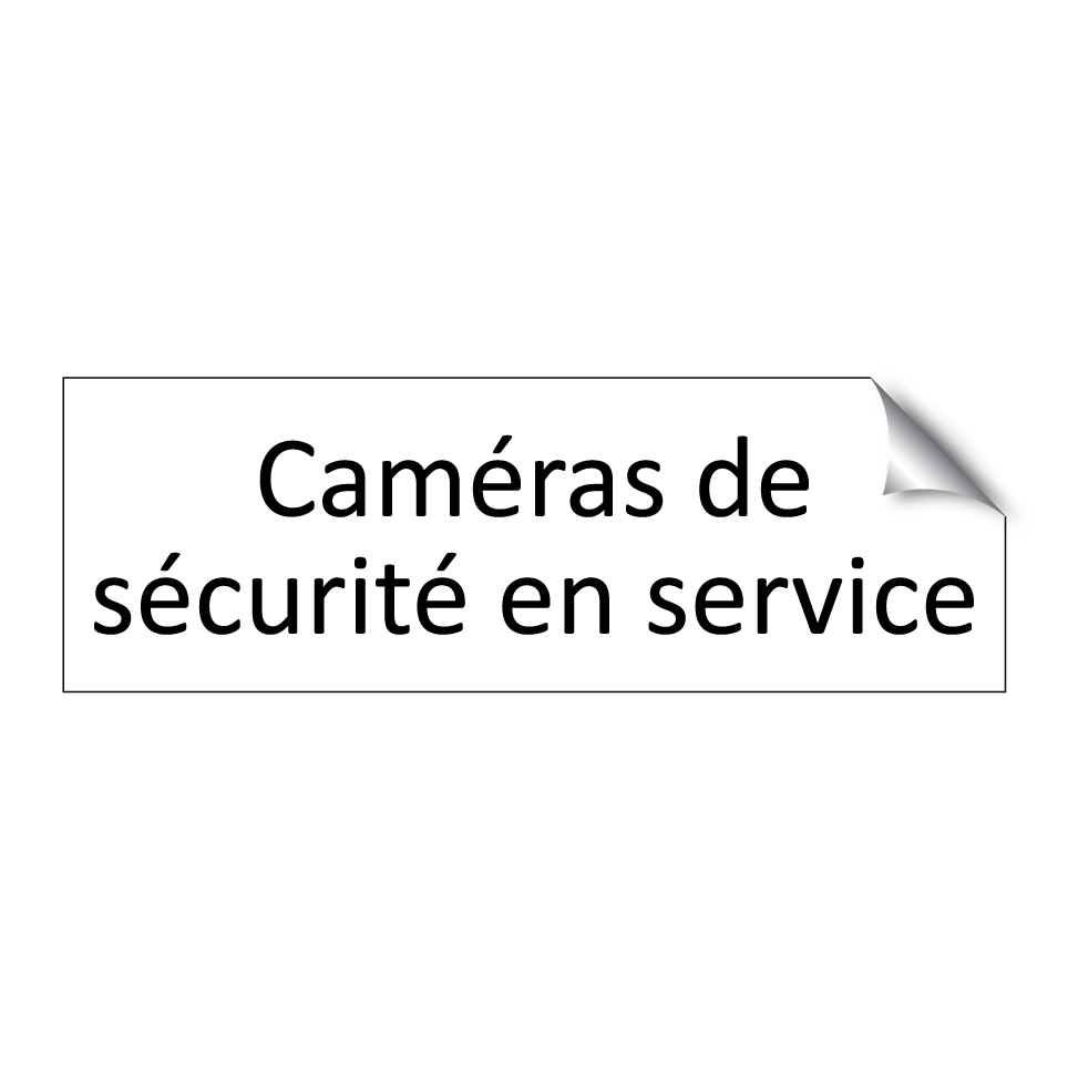 Caméras de sécurité en service