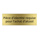 Pièce d'identité requise pour l'achat d'alcool