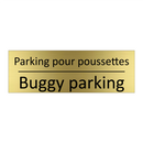 Parking pour poussettes - Buggy parking