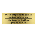 Paiement par carte et sans contact  /.../ - Card and contactless payments  /.../