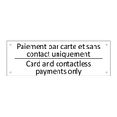 Paiement par carte et sans contact  /.../ - Card and contactless payments  /.../