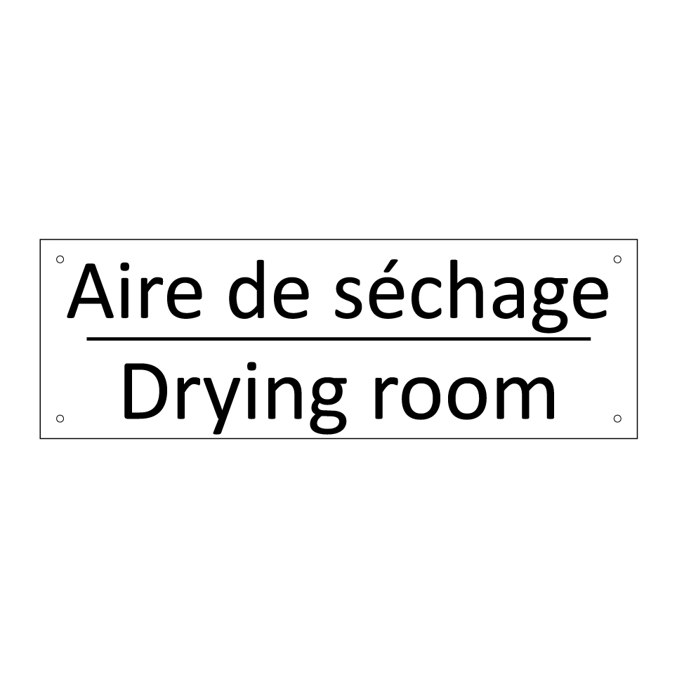 Aire de séchage - Drying room