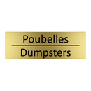 Poubelles - Dumpsters