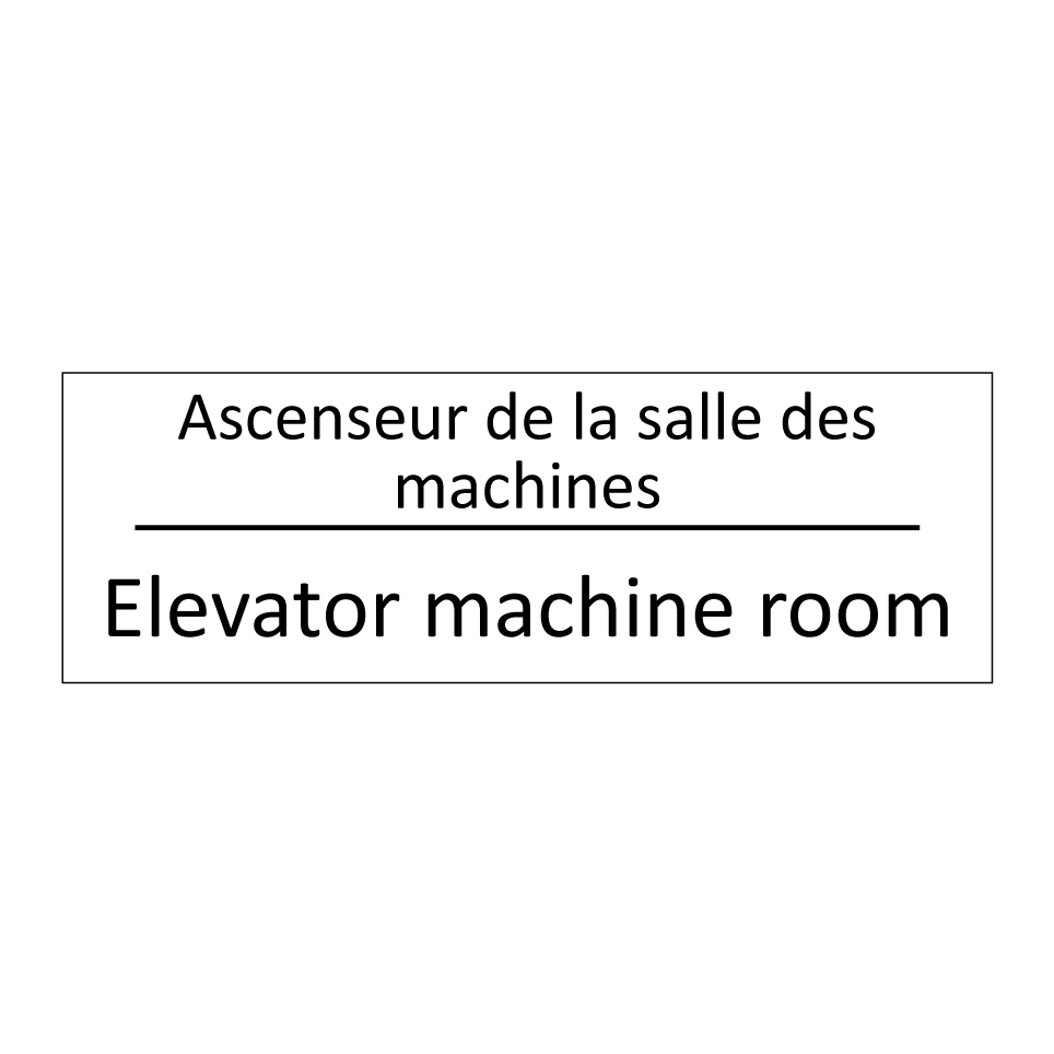 Ascenseur de la salle des machines /.../ - Elevator machine room