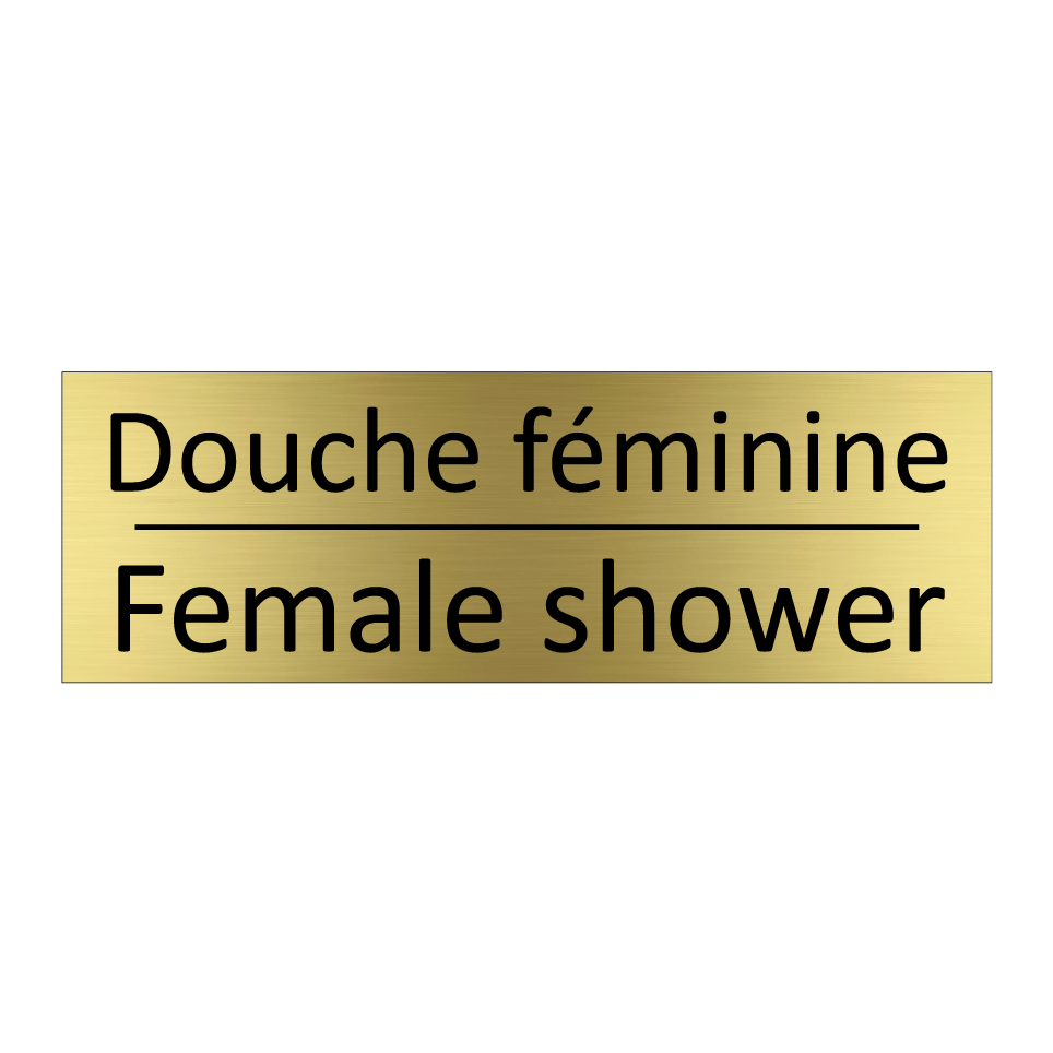 Douche féminine - Female shower