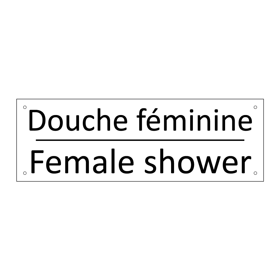 Douche féminine - Female shower