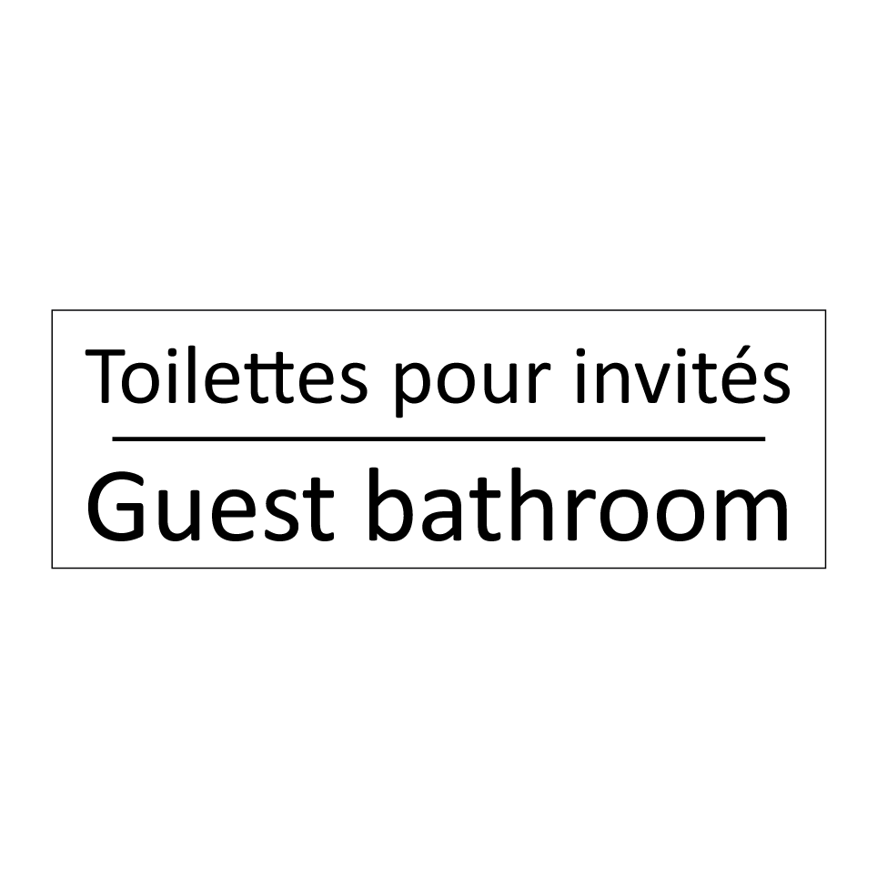 Toilettes pour invités - Guest bathroom