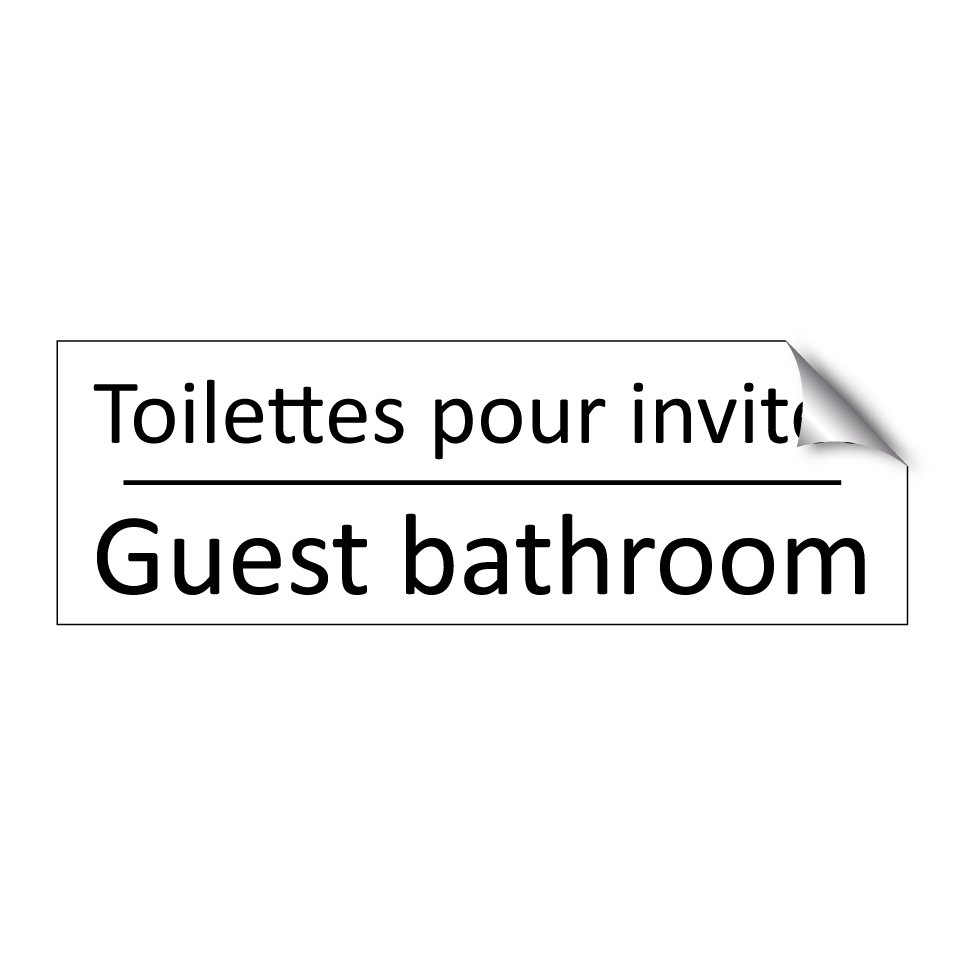 Toilettes pour invités - Guest bathroom