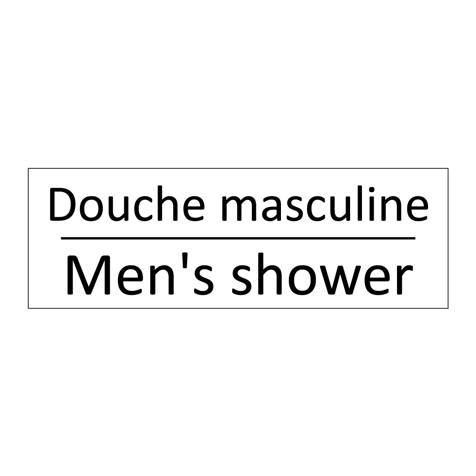 Douche masculine - Men's shower
