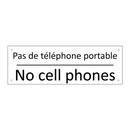 Pas de téléphone portable - No cell phones