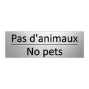 Pas d'animaux - No pets