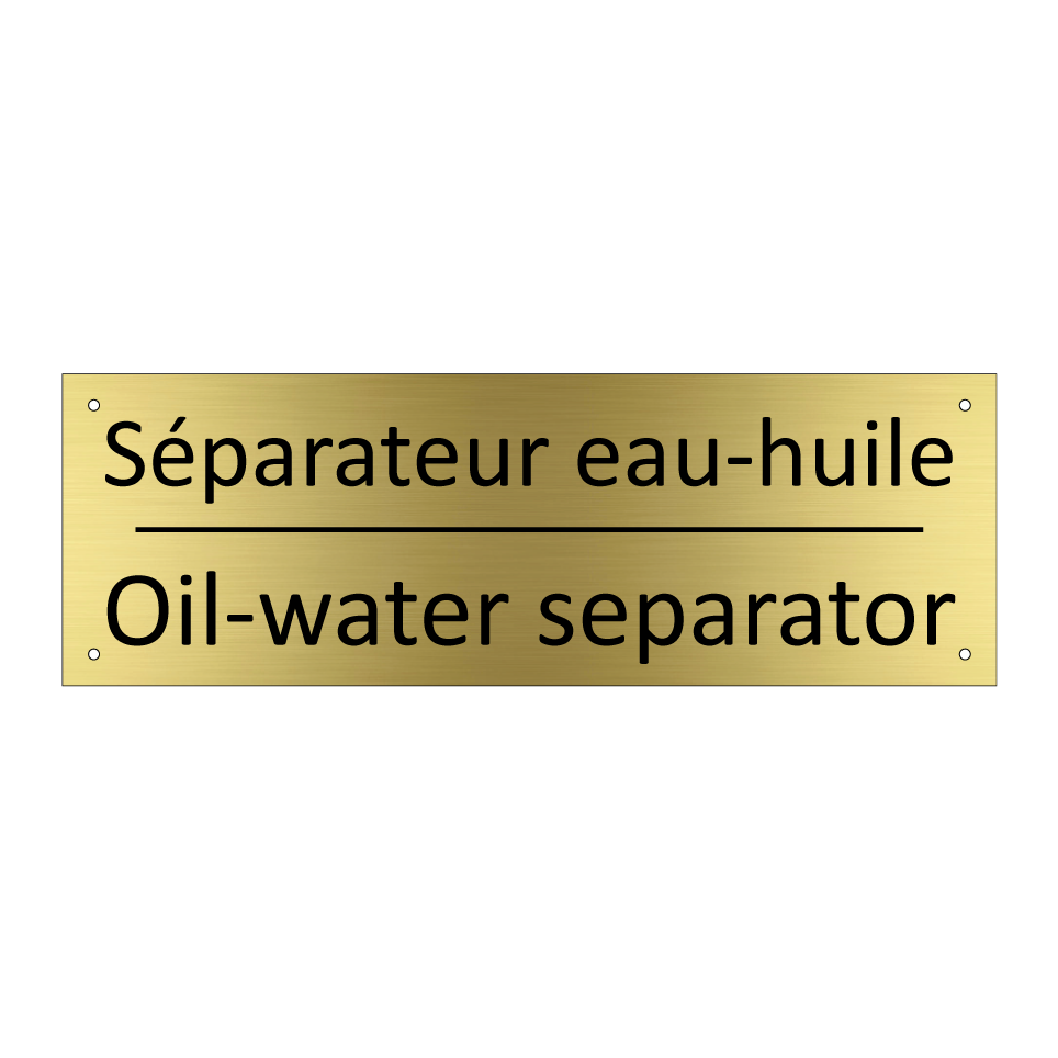 Séparateur eau-huile - Oil-water separator
