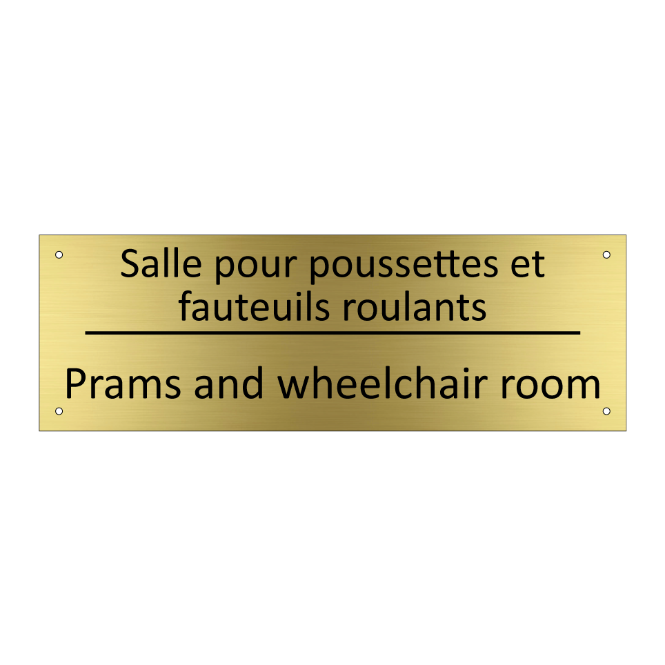 Salle pour poussettes et fauteuils /.../ - Prams and wheelchair room
