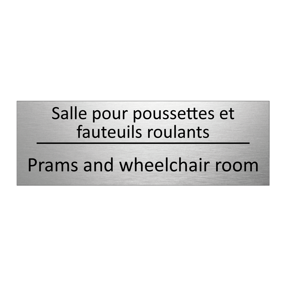 Salle pour poussettes et fauteuils /.../ - Prams and wheelchair room