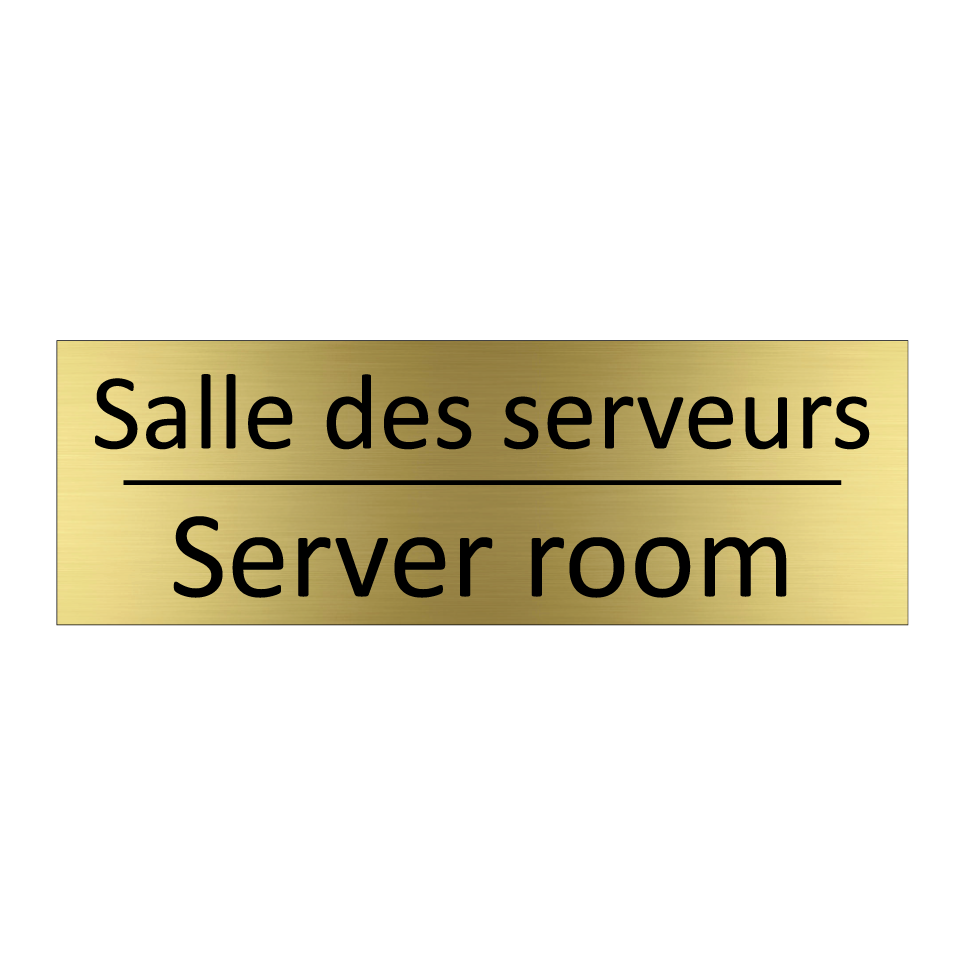 Salle des serveurs - Server room