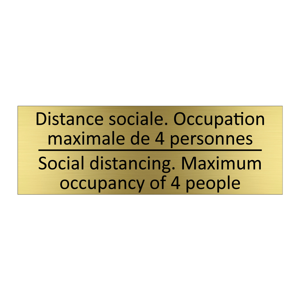 Distance sociale. Occupation maximale /.../ - Social distancing. Maximum occupancy /.../