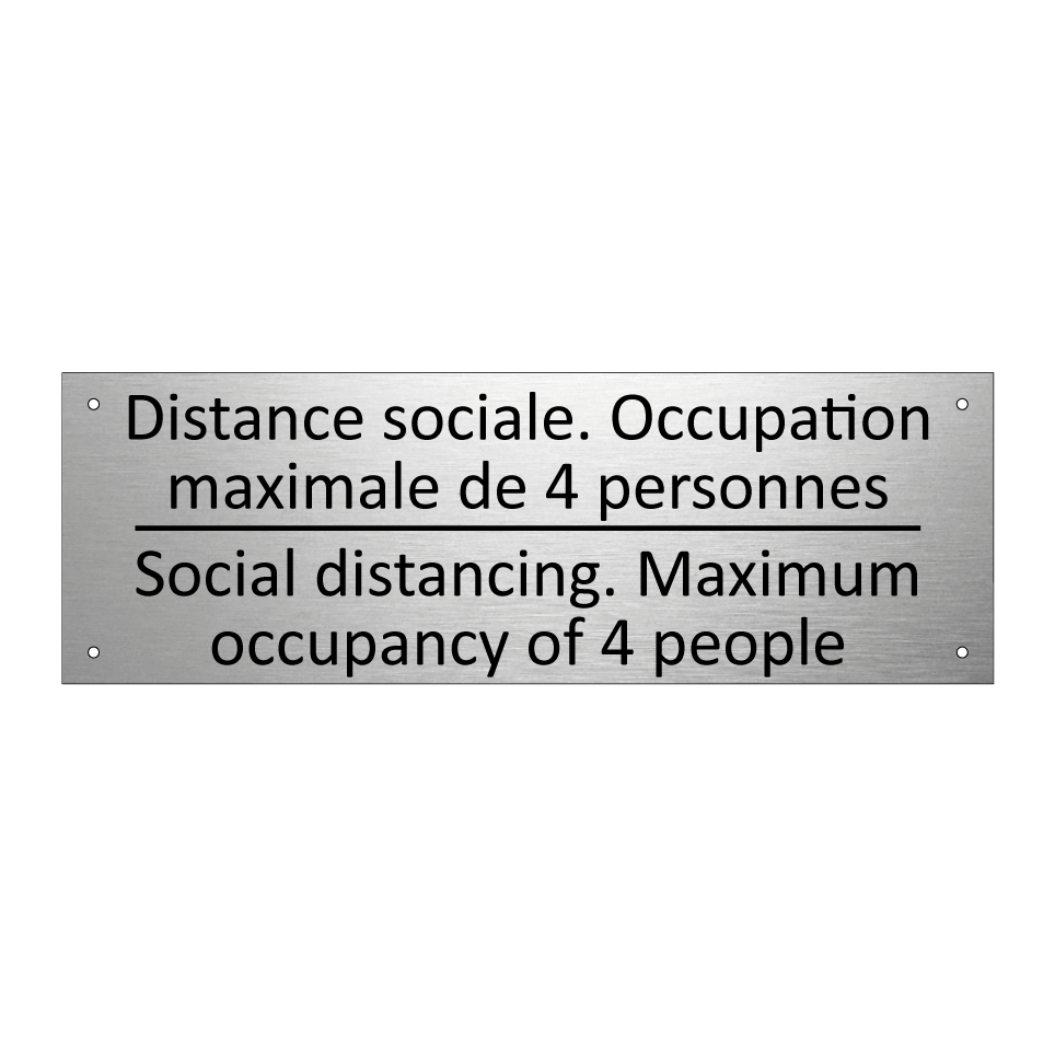 Distance sociale. Occupation maximale /.../ - Social distancing. Maximum occupancy /.../