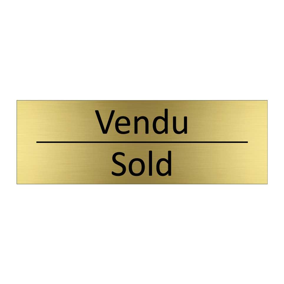 Vendu - Sold