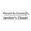 Placard du Concierge - Janitor's Closet
