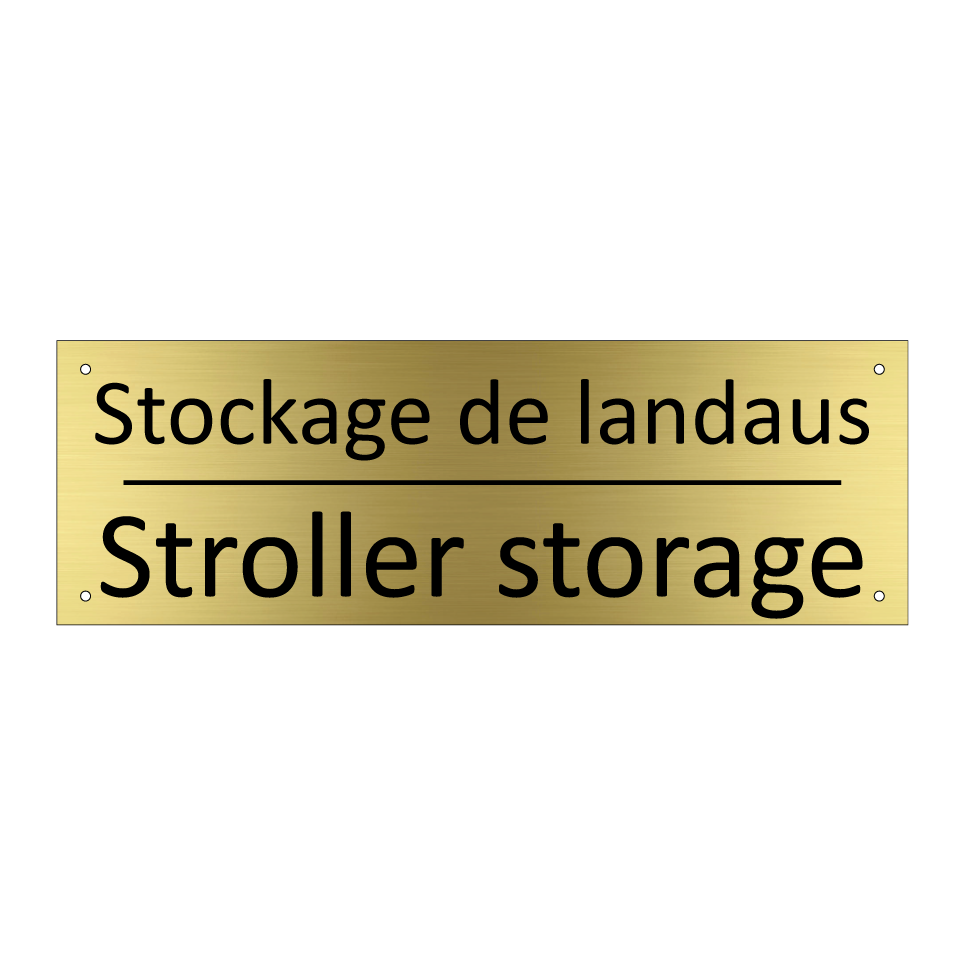 Stockage de landaus - Stroller storage