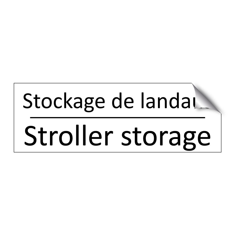Stockage de landaus - Stroller storage