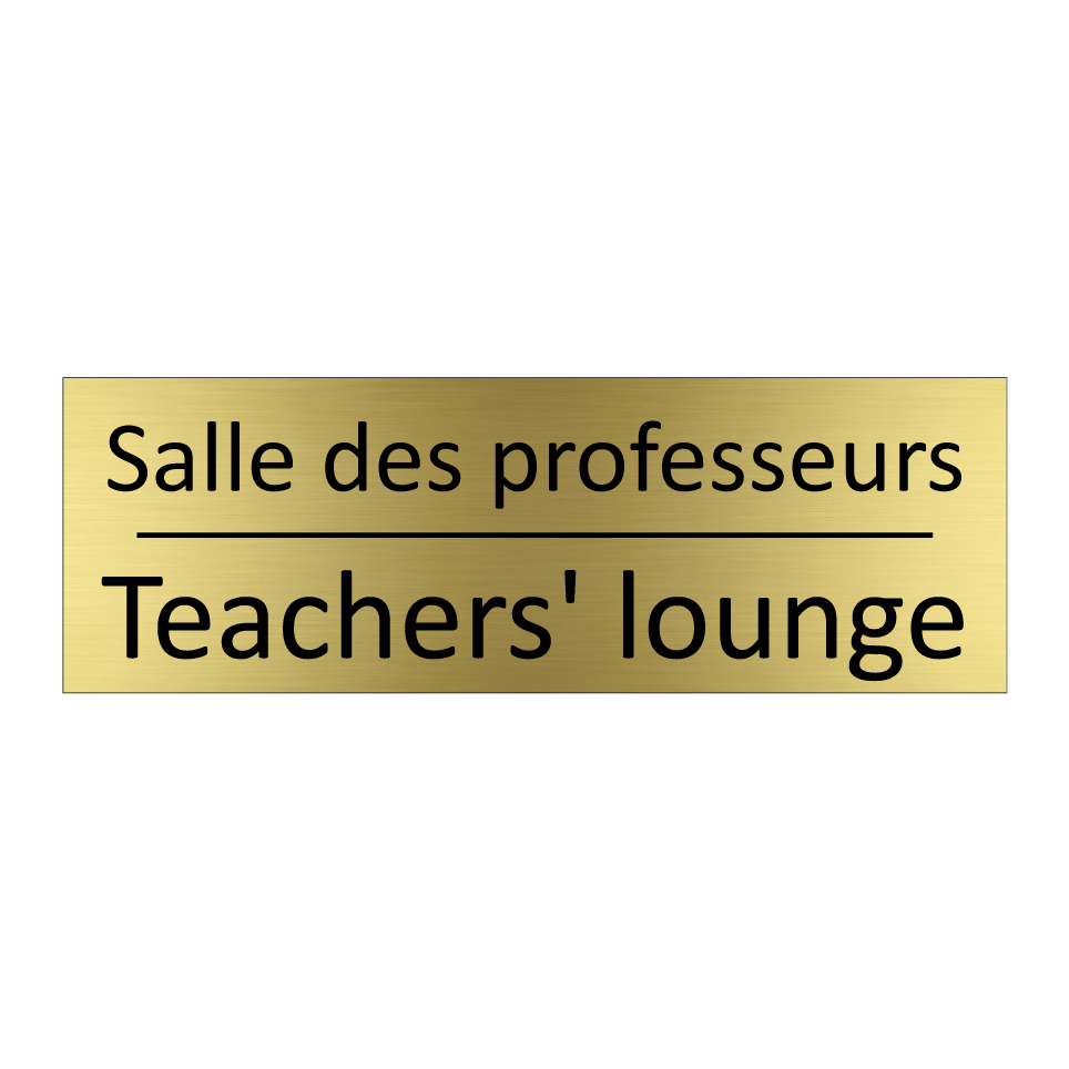 Salle des professeurs - Teachers' lounge
