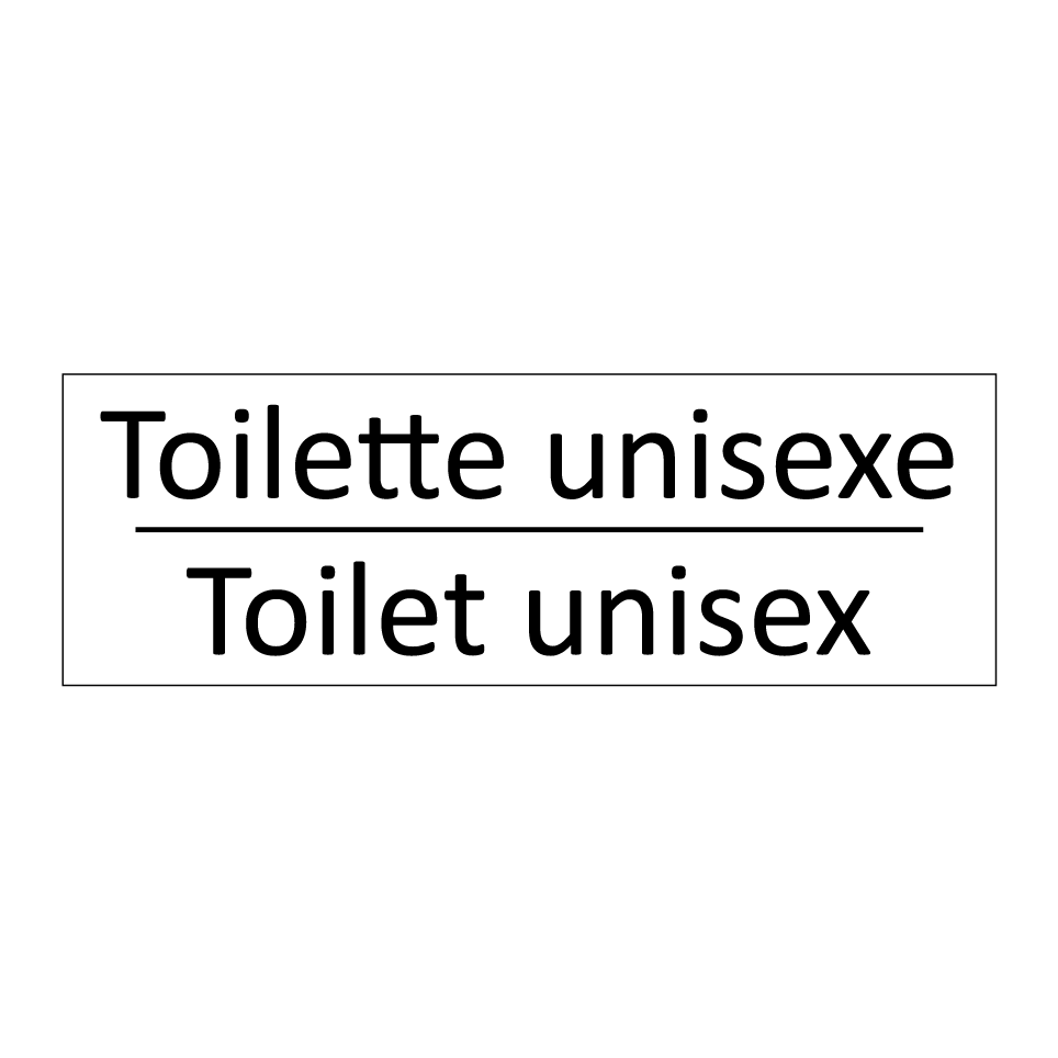 Toilette unisexe - Toilet unisex