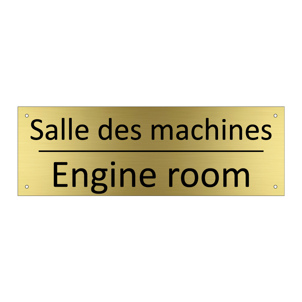 Salle des machines - Engine room
