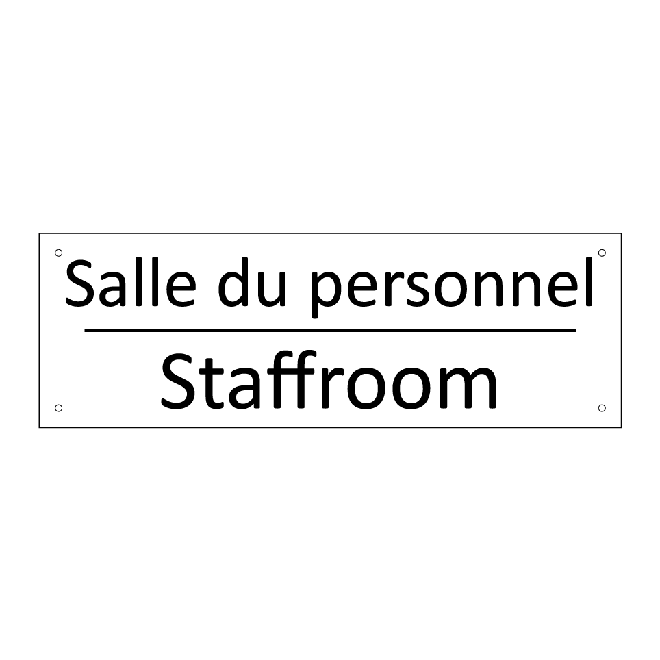 Salle du personnel - Staffroom