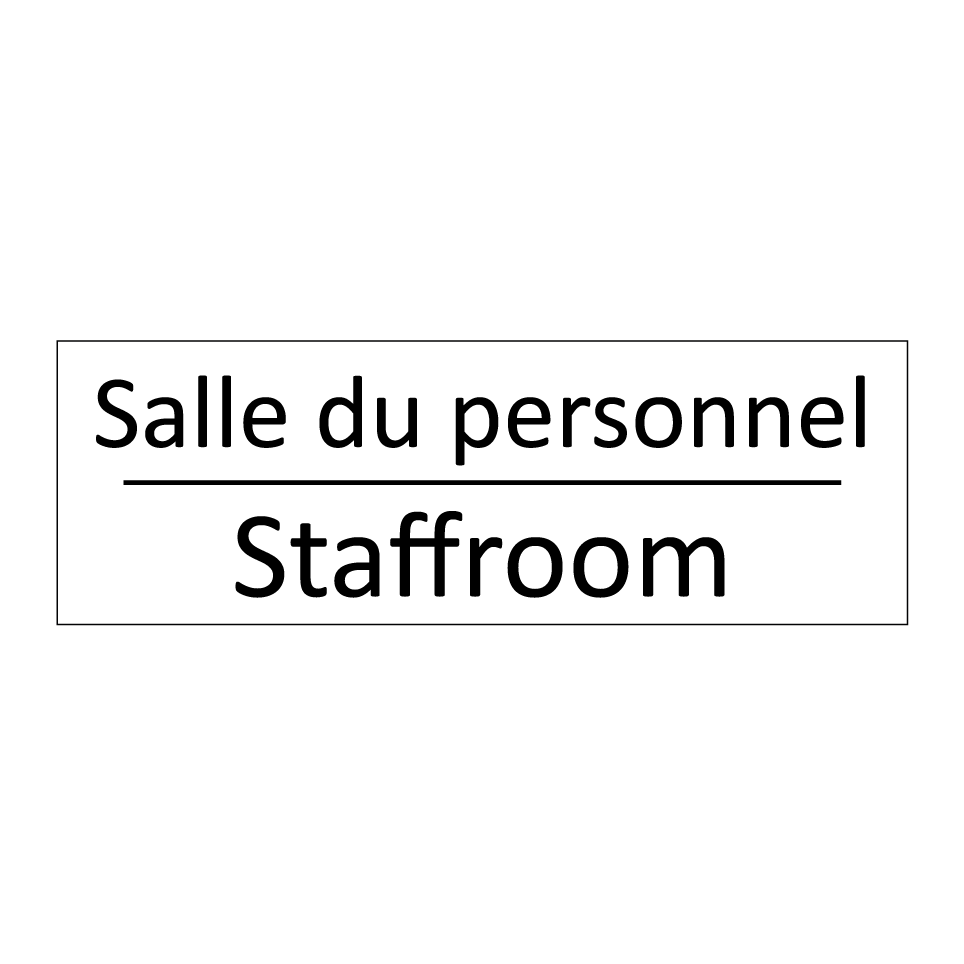 Salle du personnel - Staffroom