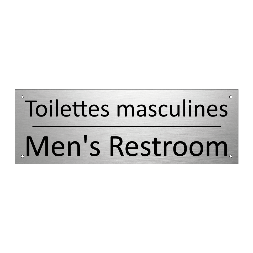 Toilettes masculines - Men's Restroom