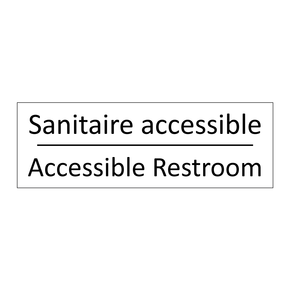 Sanitaire accessible - Accessible Restroom