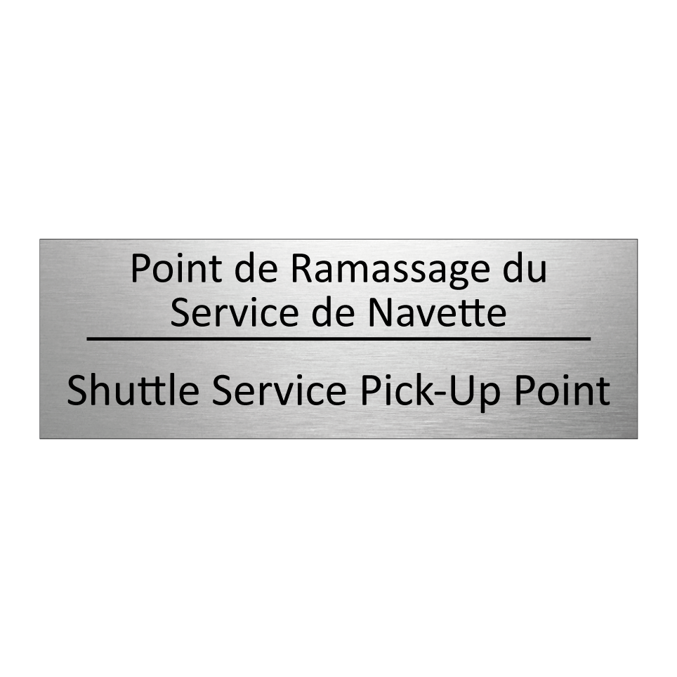 Point de Ramassage du Service /.../ - Shuttle Service Pick-Up Point